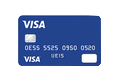 Visa Kreditkarten-Logo als Zahlungsmethode